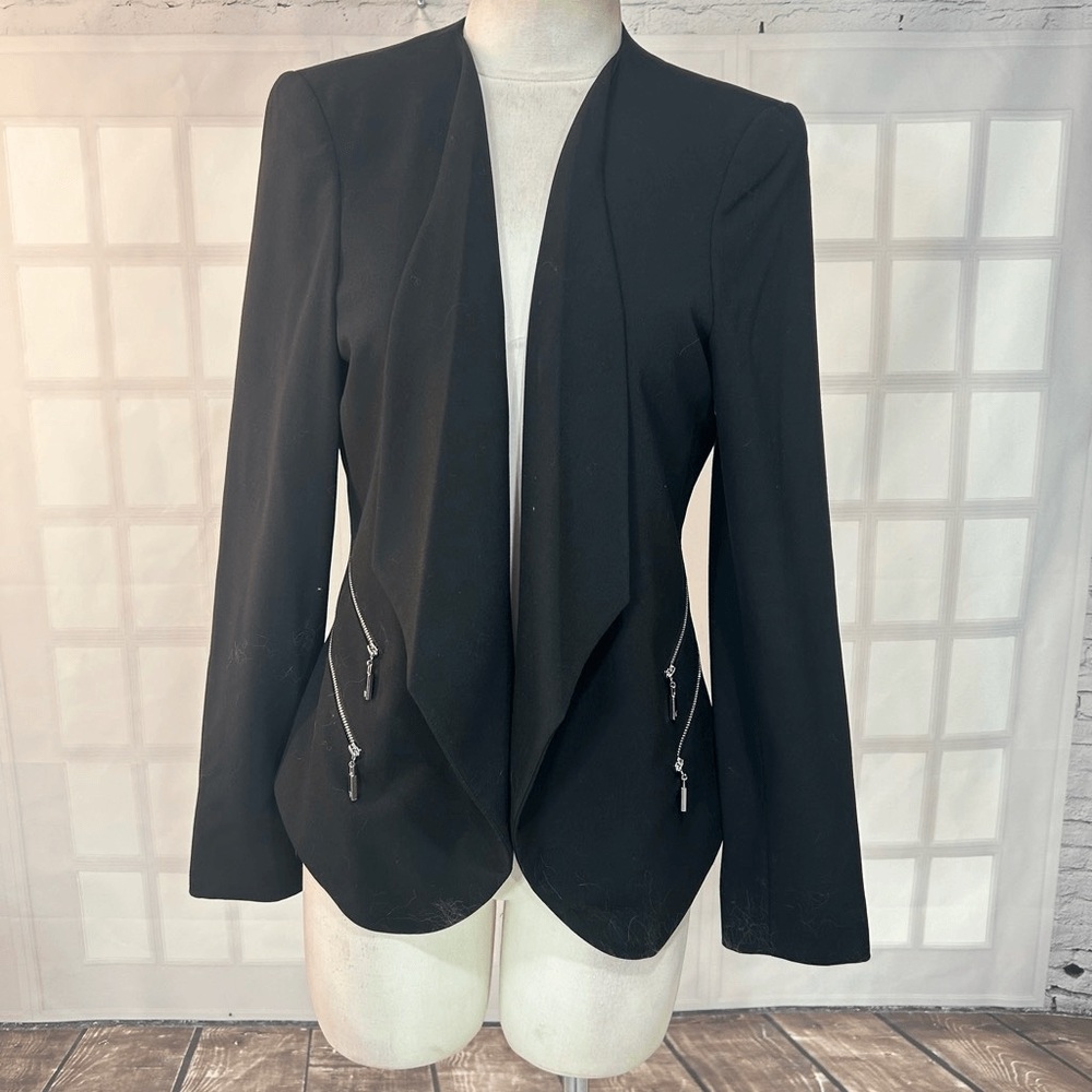 Vince Camuto Black Draped Blazer